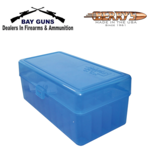 BERRYS AMMO BOX MAG.RIFLE 50RD BLUE
