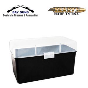 BERRYS AMMO BOX MED.RIFLE 50RD CLEAR