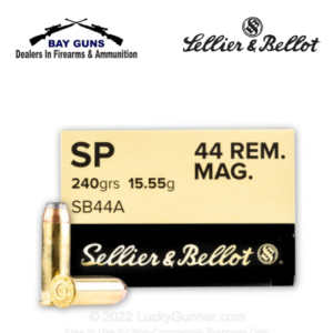 SELLIER & BELLOT 44 REM MAG 240gr JSP AMMO