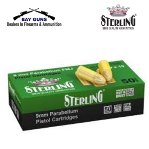 STERLING 9MMP 124gr FMJ AMMO (50)