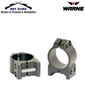 Warne Ringset: 1" Low Matte PA 200M