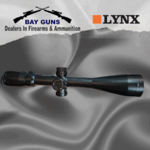 Side view of the Lynx LX3 2.5-15x50 MRF Tactical Riflescope with 30mm tube, tactical turrets, and illuminated reticle – SKU RS752"