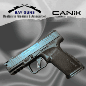 CANIK METE MC9 Prime Black 9mm pistol – compact, optics-ready firearm for everyday carry.