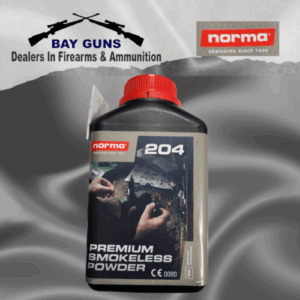 Norma Power 204 Smokeless Rifle Powder – 500g container for high-velocity rifle reloading
