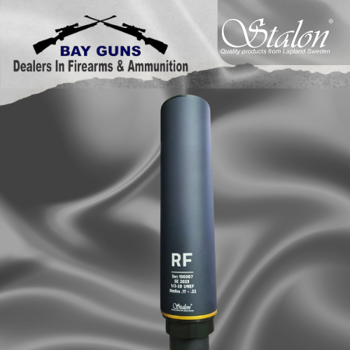Stalon RF rimfire silencer lightweight front-mounted suppressor for .17 to .22 caliber rifles