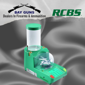 RCBS ChargeMaster Link electronic powder dispenser with digital touchscreen and Bluetooth connectivity for precise reloading powder measurement.
