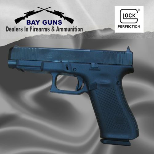 Glock Gen 5 Model 47 MOS 9mmP full size pistol black finish optics ready available at Bay Guns