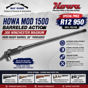 Howa Mod 1500 B/A .300 Winchester Magnum Semi Heavy Barrel 26" Threaded