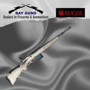 Ruger American Ranch Gen 2 5.56 NATO bolt-action rifle with threaded barrel, synthetic stock, and compact design, ideal for hunting, sport shooting, and suppressor use.