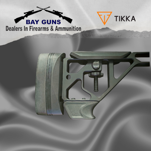 Tikka T3x ACE Game 6.5 PRC bolt-action rifle with 24.3-inch fluted barrel, adjustable chassis stock, detachable magazine, and precision long-range shooting capabilities.