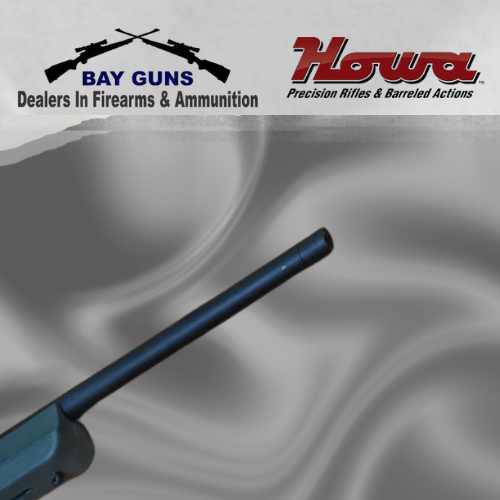 Howa M1100 B/A .22LR bolt-action rifle with 18-inch barrel, blue finish and synthetic stock.
