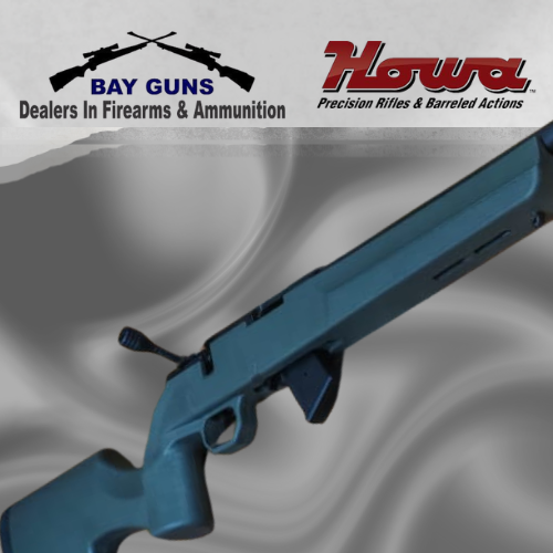 Howa M1100 B/A .22LR bolt-action rifle with 18-inch barrel, blue finish and synthetic stock.