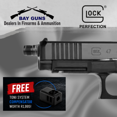 GLOCK G47 MOS Gen 5 SILC 9x19mm pistol with Toni System compensator