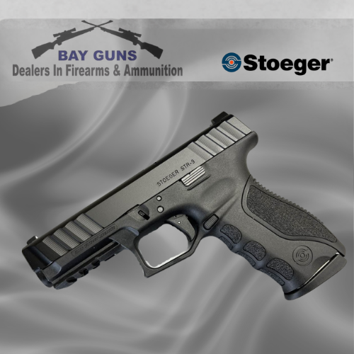 Stoeger STR-9 9mmP 9x19mm semi-automatic pistol with black polymer frame