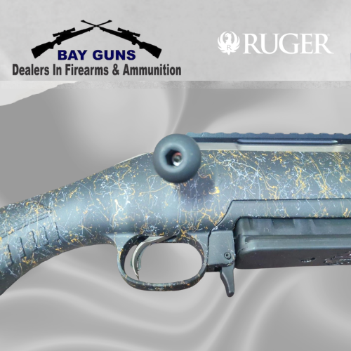 : Ruger American Generation II Prairie 6.5 Creedmoor rifle with Black Splatter stock and Smoked Bronze Cerakote 20-inch fluted barrel