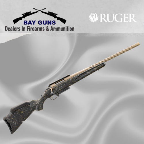 : Ruger American Generation II Prairie 6.5 Creedmoor rifle with Black Splatter stock and Smoked Bronze Cerakote 20-inch fluted barrel