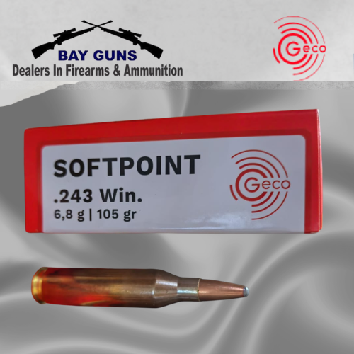 GECO .243 Winchester 105gr 6.8g Softpoint hunting ammunition 20-round box