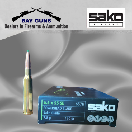 Sako 6.5x55 SE 120gr Powerhead Blade expanding copper hunting ammunition 20-round box
